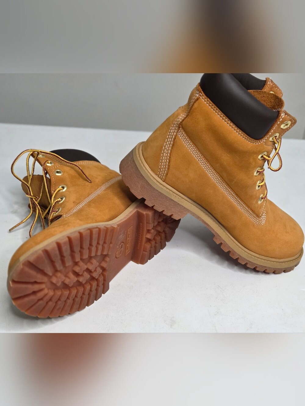 Timberland Premium 6 Inch Waterproof Boots Wheat 12909 Youth 4.5 Womens 6 - 6.5